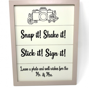 Snap it, Photo Sign