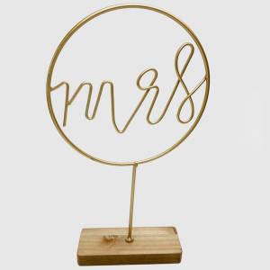 Mrs Table Top Sign