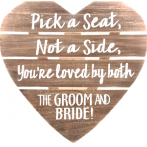 Pick a Seat Sign