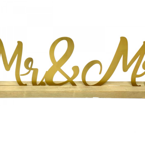 Mr/Mrs Sign - Gold