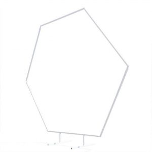 White Hexagon Backdrop